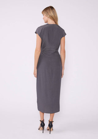 The Cap Sleeve Midi Wrap Dress - Olive Street