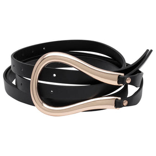 DOUBLE LAYER METAL SHAPE BELT, BT 153: KH - Olive Street