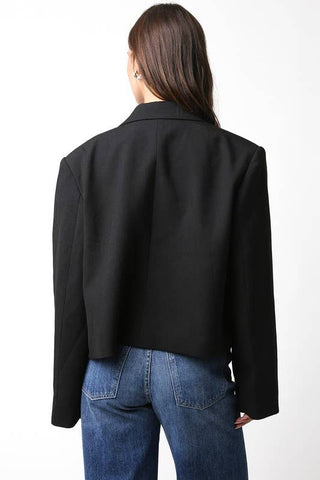 The Cropped Double Breasted Blazer