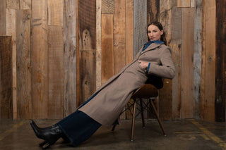 The Classic Double Breasted Longline Coat - Olive Street