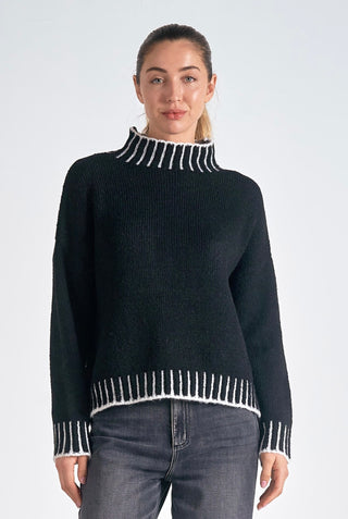 Stitch Detail Turtleneck