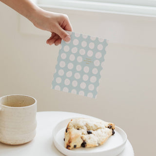 Mom Soft Blue Dots Card - Olive Street
