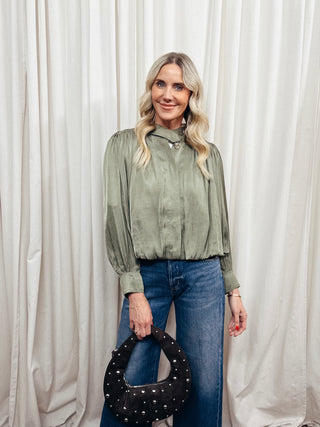 The High Neck Pleat Detail Jacket