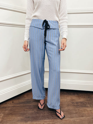 Foldover Stripe Pant