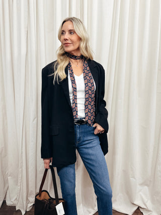 The Relaxed Fit Blazer in Black