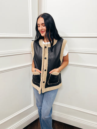 Faux Shearling Vest