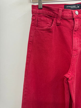 Relaxed Wide Leg in Vintage Red