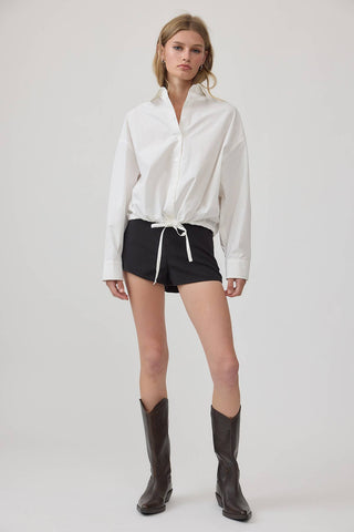 The Drawstring Hem Classic Shirt