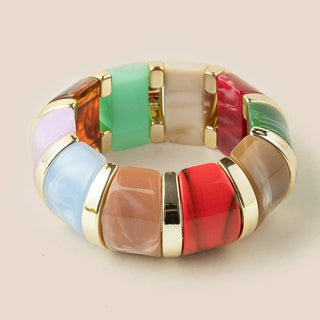 The Colorful Block Bracelet - Olive Street