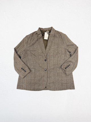 The Plaid Herringbone Oversized Blazer