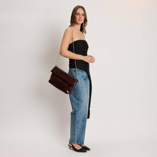The Angela Crossbody in Black - Olive Street