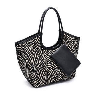 The Delilah Zebra Tote