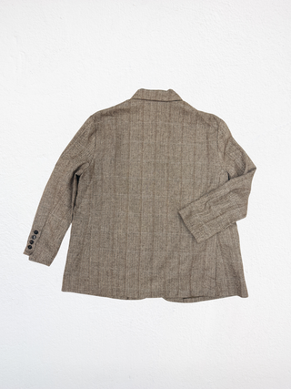 The Plaid Herringbone Oversized Blazer
