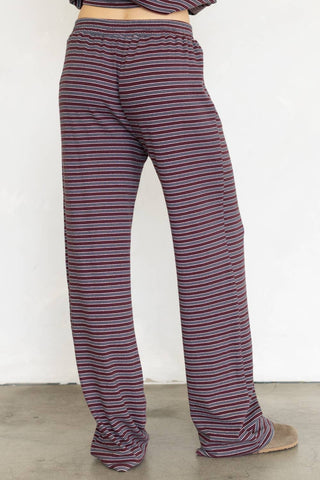 Lorenze Pants: WINE MULTI / L - Olive Street