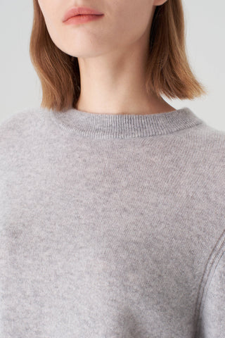 The Crewneck Cashmere Sweater in Grey