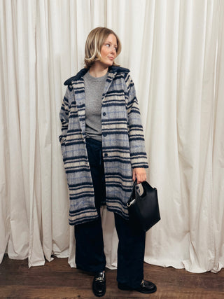 The A-Line Plaid Coat