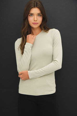 The Garment Dye Ribbed Longsleeve