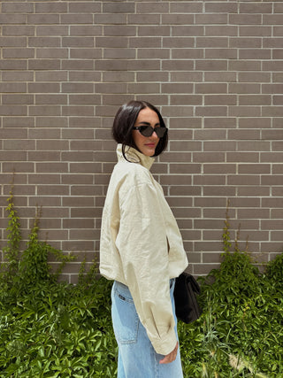 The Stand Collar Drawstring Jacket