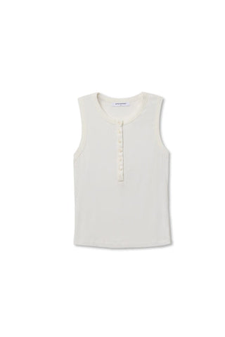 The Loretta Quarter Button Down Tank - Olive Street