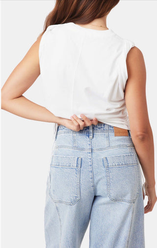 The Luna Top in White - Olive Street