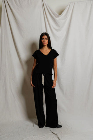 The Pearl Japanese Jersey V Neck Tee
