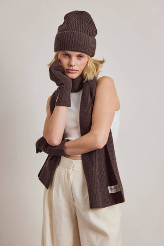 The Cashmere Gloves in Brown
