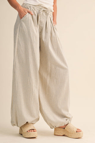 The Striped Balloon Pant - Olive Street