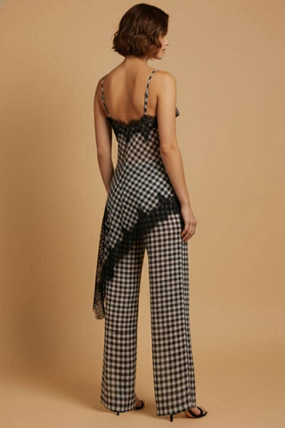 The Gingham Lace Trimmed Set - Olive Street