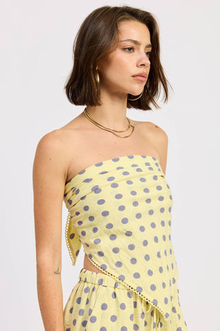 The Polka Dot Scarf Top Set - Olive Street