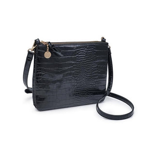 The Judy Double Zip Crossbody in Black - Olive Street