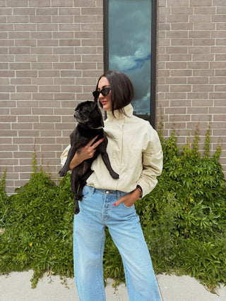 The Stand Collar Drawstring Jacket