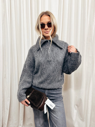 The Saer Half Zip Sweater - Olive Street