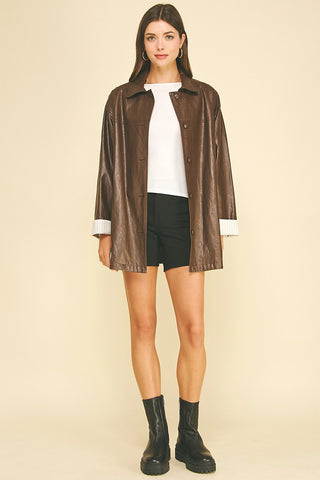 The Faux Leather Dakota Jacket