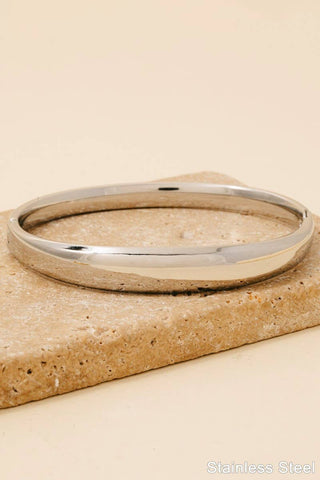 Stainless Steel Rounded Bangle