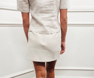 Jinny Scuba Mini Skirt