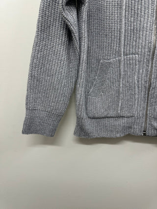 Chunky Knit Zip Front Hoodie