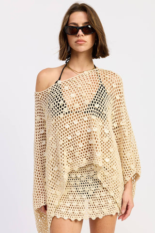 The Crochet Poncho - Olive Street