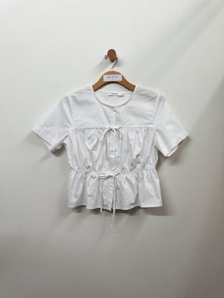 Tie Front Poplin Tee