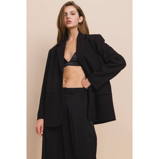 The Relaxed Fit Blazer in Black
