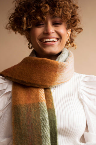 The Stockholm Scarf in Green Mix