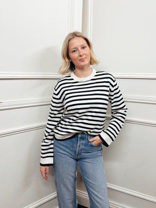 Easy Knit Stripe Sweater