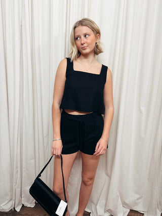 The Square Neck Tank Trouser Short Set - Olive Street