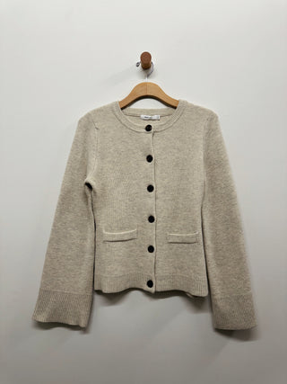 Bell Sleeve Buttoned Cardigan