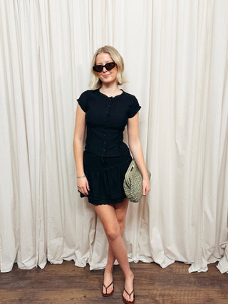 The Lace Trim Poplin Set - Olive Street