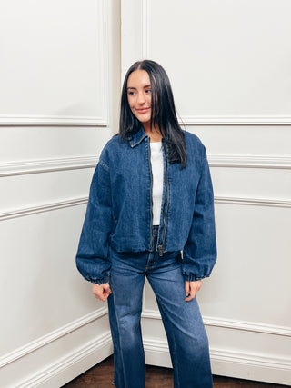 Bomber Denim Jacket