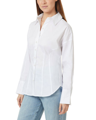 The Fitted Waist Button Down Shirt White / Medium The Fitted Waist Button Down Shirt White / Medium