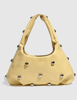 The Studded Handbag in Yellow
