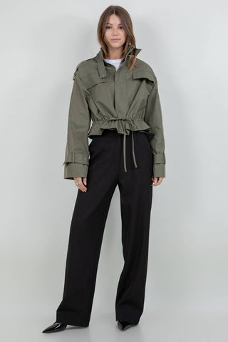 The Utility Gathered Tie Waist Jacket
