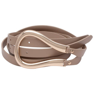 DOUBLE LAYER METAL SHAPE BELT, BT 153: KH - Olive Street