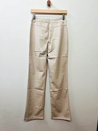 Faux Leather Bootcut Pant